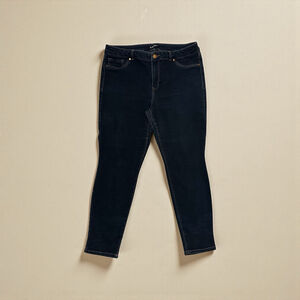 D Jeans Denim Cropped Jeans Womens 20W High-Rise Distressed City Preppy Cowgirl